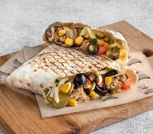 Двойной овощной такос