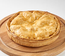 Пирог с черноплодной рябиной и яблоком