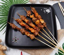 Говядина с жиром/牛肉串