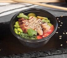 Поке с копчёным угрём