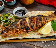 Сибас на углях