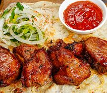 Шашлык из cвинoго окорока