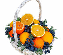 Фруктовая корзина Апельсиновый фреш / подарочный набор