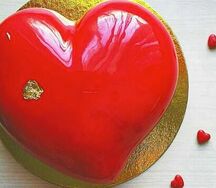 Муссовый торт-сердце Три шоколада