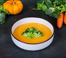 Суп-пюре тыквенный с брокколи