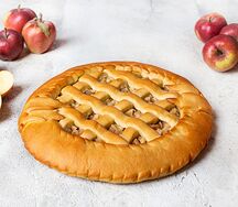 Пирог с яблоком и корицей постный