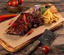 Рёбра в соусе апельсиновый BBQ Нск