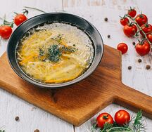Суп лапша по-домашнему с курицей