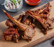 Корейка баранья на мангале