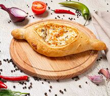 Хачапури по-аджарски курица с грибами