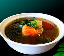 Мисо-суп с лососем