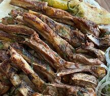 Шашлык из бараньих семечек
