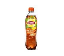 Lipton чёрный чай с персиком