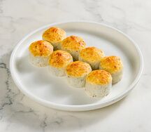 Сырный с креветками запеченный