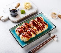 Запеченный ролл с креветкой