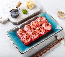 Запеченный острый ролл с креветкой