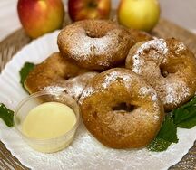 Пончики классические со сгущенкой маленькие