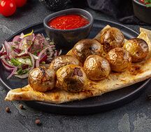Молодой картофель на гриле