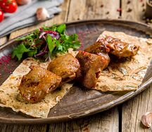 Шашлык из филе куриного бедра