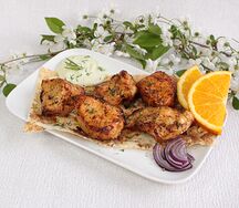 Шашлык из сочной мякоти индейки Eco на углях