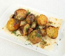 Картофель черри на углях