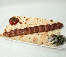 Люля-кебаб из говядины на углях