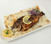 Дорадо Атлантическая на углях