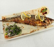 Сибас на углях по фирменному рецепту