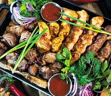 Ассорти шашлыков и люля