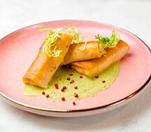 Домашние блинчики с мясом