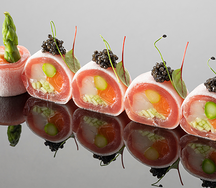 Сашими ролл с тунцом и сибасом