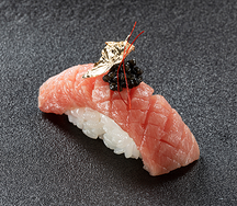 Суши торо с черной икрой