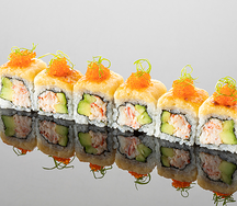 Запеченный ролл с крабом