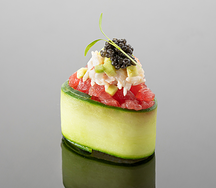 Суши в огурце Тунец бигай, краб