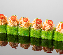 Острый ролл с крабом