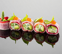 Сашими ролл с лососем гравлакс