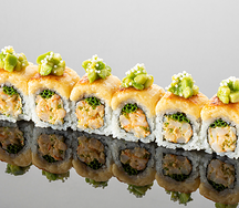 Запеченный ролл с креветкой