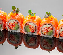 Ролл Сливочный краб с лососем