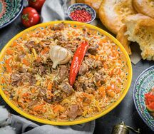 Набор на четверых с пловом из баранины