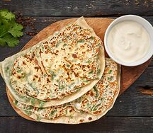 Кутаб с сыром и зеленью