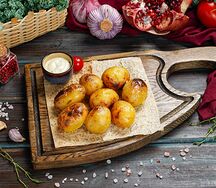 Картофель молодой на углях