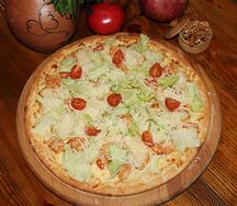 Пицца Цезарь с курицей