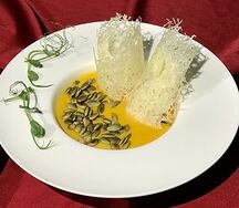 Тыквенный с подосиновиками и пармезаном