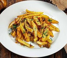 Картофель жареный с грибами