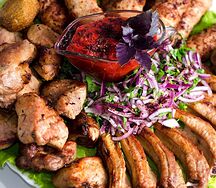 Сет из баранины, курицы и овощей
