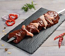 Шашлык из печени с курдюком