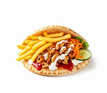 Шаурма в турецкой пите с курицей