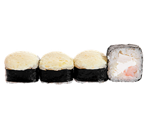 Запеченный ролл с креветкой