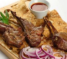 Шашлык из каре ягненка
