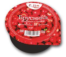 Брусника, дроблёная с сахаром